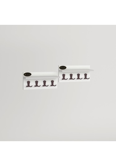 Kenzlife Elbise Askılığı Karayemiş2 Byz 26 076 12 Vestiyer Portmanto Askı Askılık 8 Adet Askı Ahşap