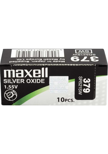Maxell 379 SR521SW Saat Hafıza Pili 10'lu