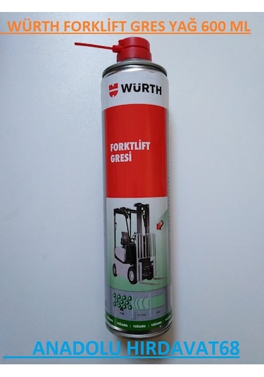 Würth 600 Ml Sprey Gres Yağı Forklift Gres Yağı