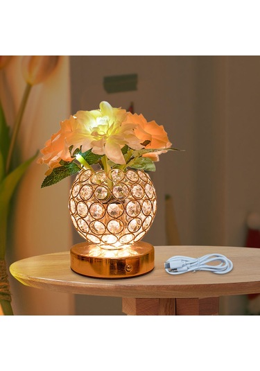 Suntek Gül Masa Lambası Gece Yapay Çiçek Yılbaşı Düğün Altın Diğer