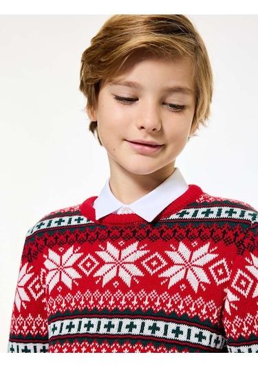 Koton Kırmızı Erkek Çocuk Kazak 6wkb90012tt Kırmızı