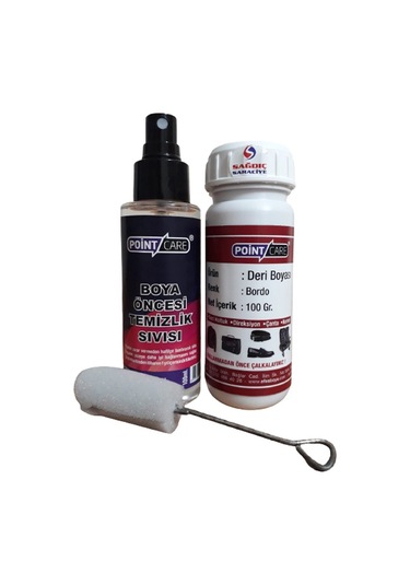 Point Care Bordo Deri Döşeme Mont Çanta Ayakkabı Kemer Boyası