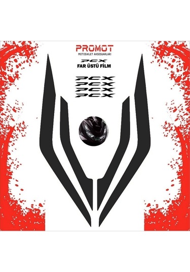 Promot Far Üstü Film Siyah - Honda Pcx 2021-2024
