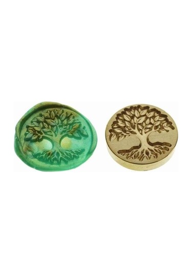 Mektup Damga Mühürü Hayat Ağacı + 30 Mühür Mumu + Eritme Kaşığı