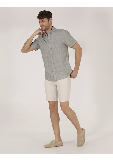Pierre Cardin Erkek Taş Şort / Bermuda 50264863-vr049 Taş