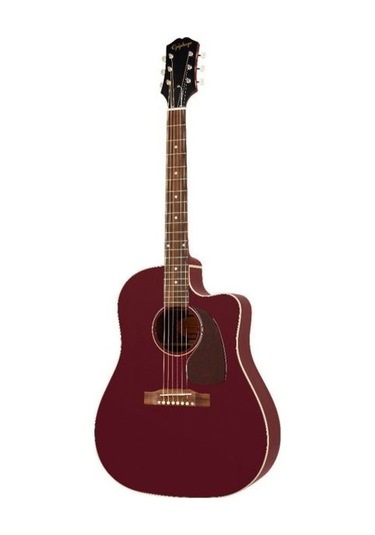 Epiphone J-45 Ec Elektro Akustik Gitar Aged Wine Redy