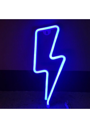 Soulader Usb Şarjlı Dekoratif Neon Işık Dekorasyonu Düğün Ve Partiler İçin Mavi