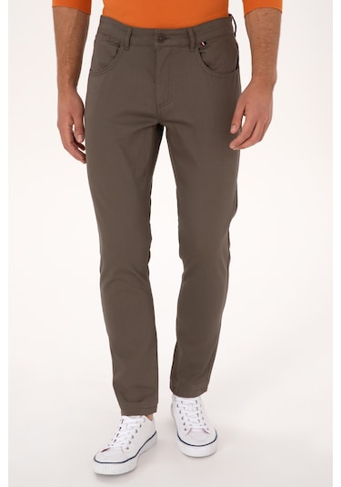 U.s. Polo Assn. Erkek Vizon Pantolon Kanvas-chino 50316835-vr052 Vizon