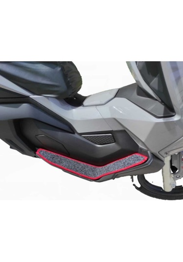 Motosiklet Aksesuar Koruyucu Paspas Falcon C Max 155 Uyumlu Kırmızı Kenar Overloklu
