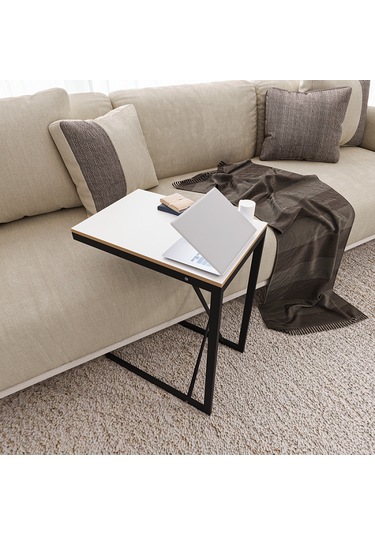 C Sehpa Yan Sehpa Zigon Sehpa Beyaz 1411