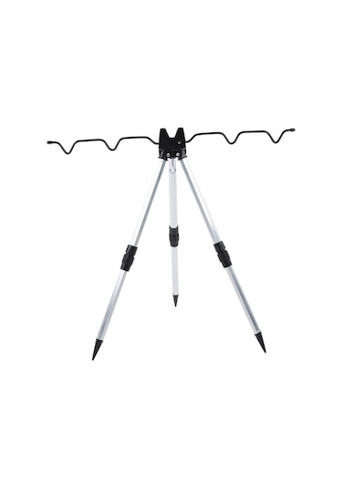 Wezone Alüminyum Alçı Tripod Olta Asma Aleti: 5 Olta Destekli, Çekirdekli, Taşınabilir Ve Dayanıklı Olta Tutucu