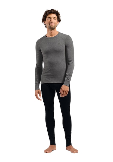 Odlo Odlo Active Warm Bl Top Crew Neck L/s Erkek Gri İçlik Üst 5504 Gri