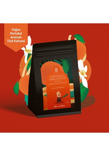 Mim And More Portakallı Türk Kahvesi Portakal Aromalı Türk Kahvesi 200 G