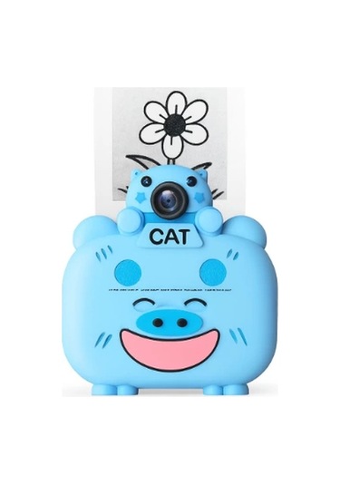 Kameralı Fotoğraf Yazıcısı Mavi Renk