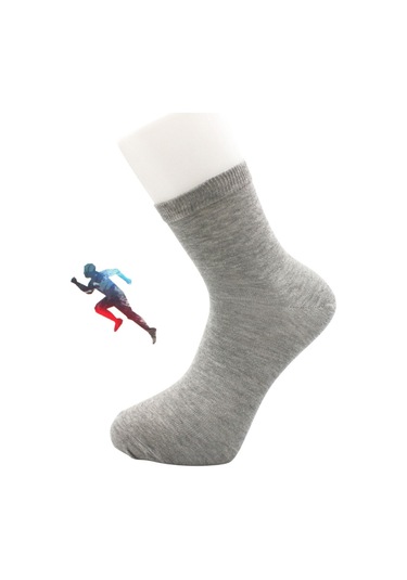 Erkek Yarım Konç Çok Renkli Pamuklu Düz Çorap 4'lü Paket Çok Renkli