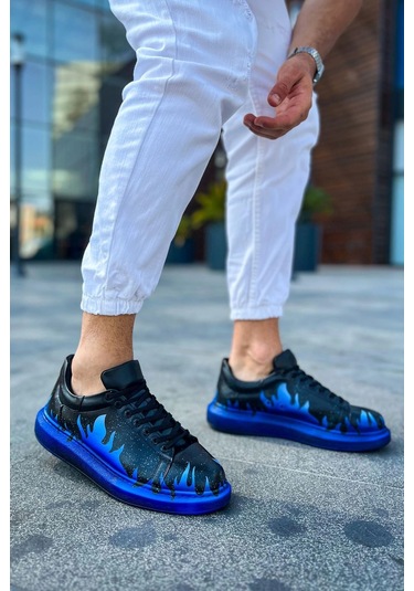 Ch254 Cst Pittura Erkek Ayakkabı 534 Mavı Alev Çok Renkli