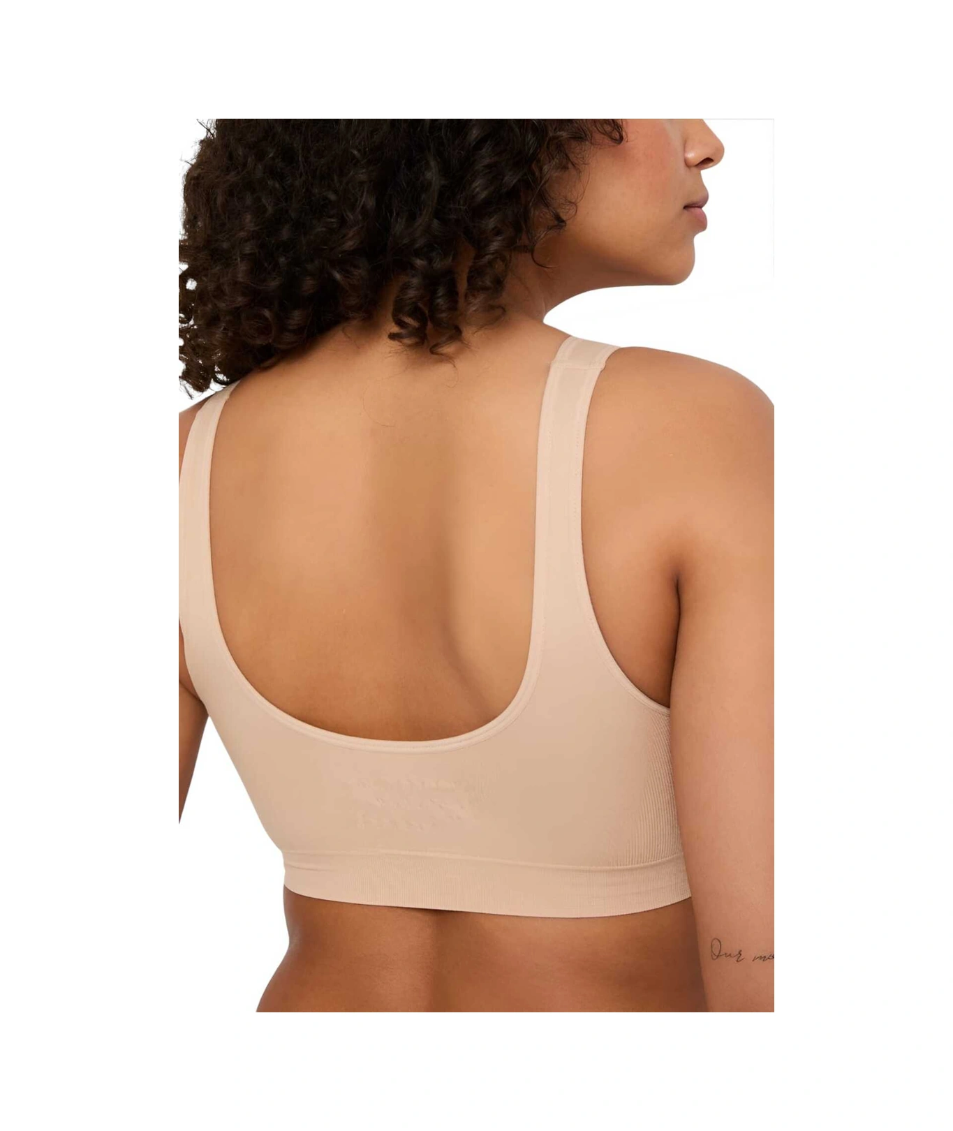 Tezzgelsin Kadın Kalın Askılı Pedli Büstiyer Yarım Atlet Sütyen 3'lü Set Ten Rengi