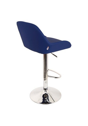 Bürocci Texas Bar Taburesi - Lacivert Deri - 9506S0103 Çok Renkli