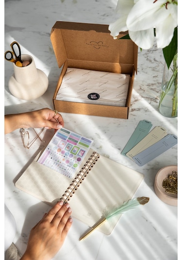 A5 Spiralli Süresiz Planlayıcı Ajanda - Füme Füme