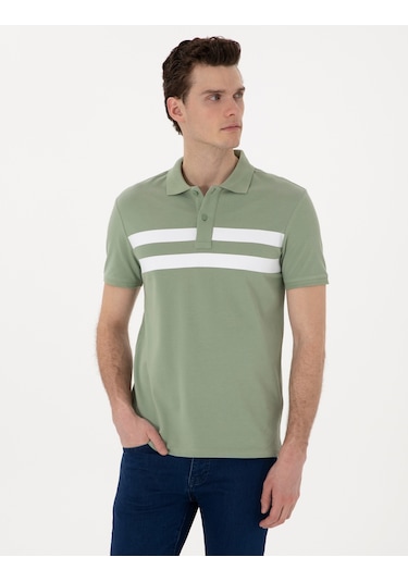 Pierre Cardin Erkek Çağla Tişört 50310154-vr016 Çağla