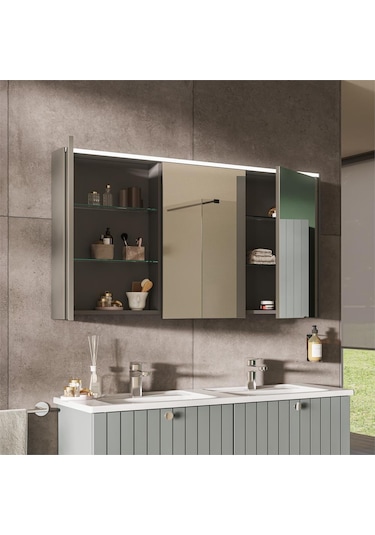VitrA Core Dolaplı Ayna 120 Cm 66913 Krom