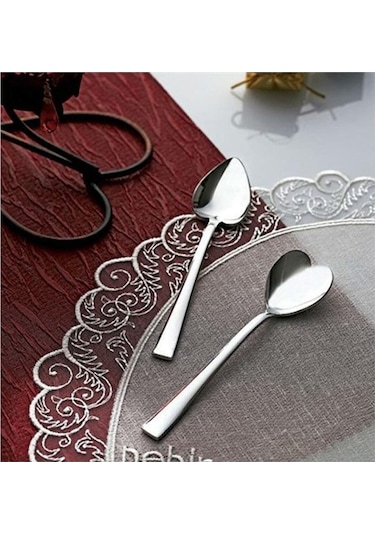 Nehır1 Nehir Can & Canan Sade 12'Li Çay Kaşık