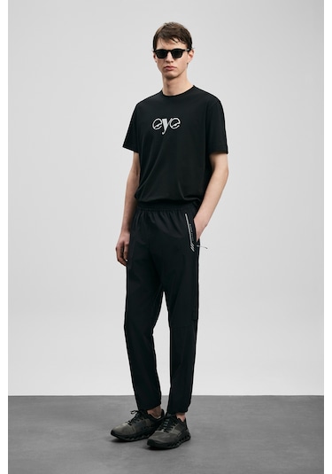 Lufian Larry Modern Grafik T- Shirt Siyah Siyah 111020306100100