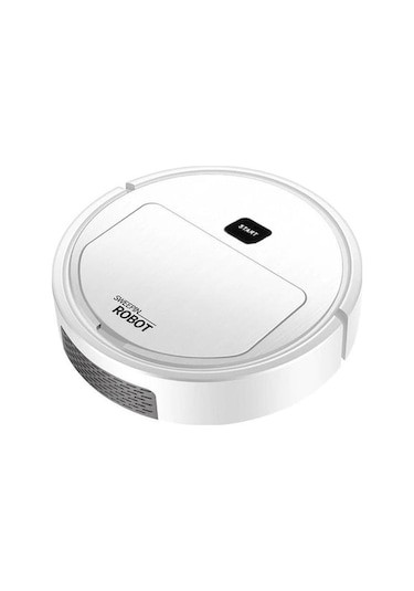 Ankatek Trendooze Süpürme Şarjlı Robotu Pa Otomatik Ev Beyaz Beyaz Akıllı Cv Beyaz Beyaz