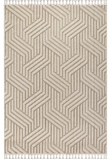 Vivaldi Fez 3001 Bej İskandinav Serisi Salon Oturma Yatak Odası Halısı Bej