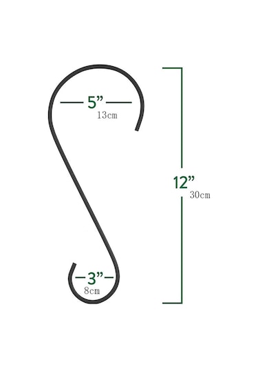 Suntek 3 Adet S Şekilli Sinek Kuşu Besleyici Kanca Bahçe