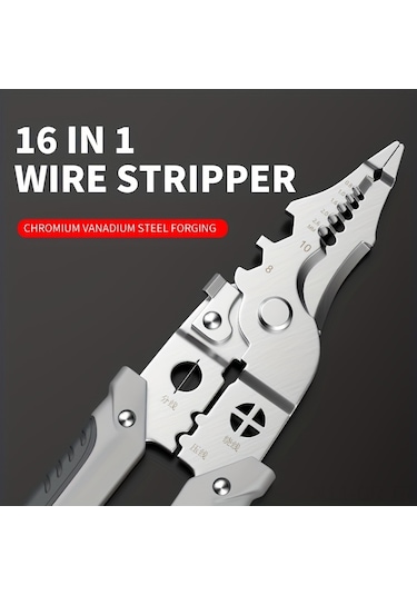 Singree Çok İşlevli Tel Soyucusu: Soyma, Bükme, Klemleme Ve Kesme - Elektrikçi Ve Ev Tesisatı İçin Çelik Takım 9/16'lı Seçenek