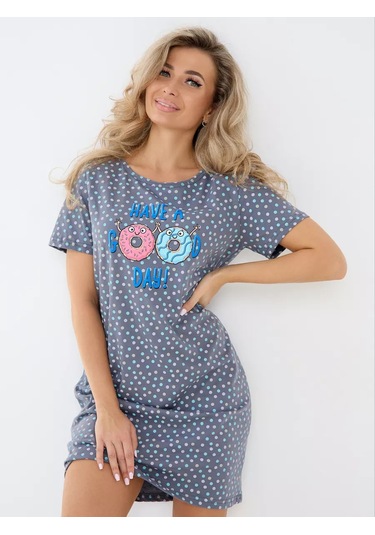 Rusteks Mg Pamuklu Geceleri Gömlek 248561184 Gri