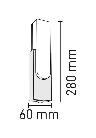 Maxled Dış Mekan Led Aplik 3000k Mx-4351 Siyah