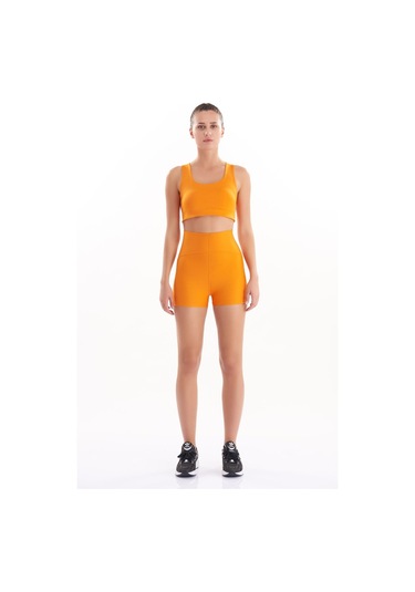 Josejuan Kadın Spor Şort Toparlayıcı Sıkılaştırıcı Yüksek Bel 7500-turuncu Turuncu