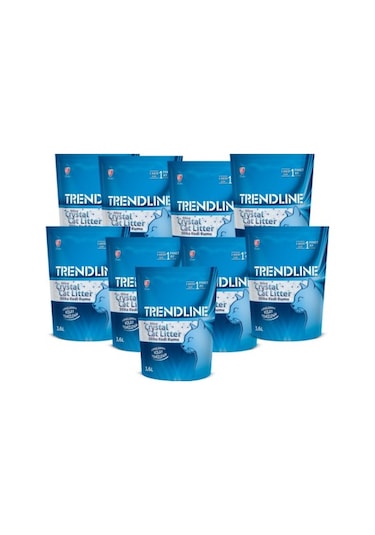 Trendline Silika Kristal Kedi Kumu 3,6 l x 9 Adet