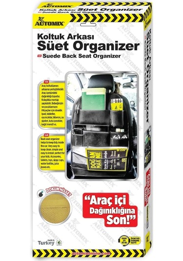 Automix Süet Bej Organizer 43688