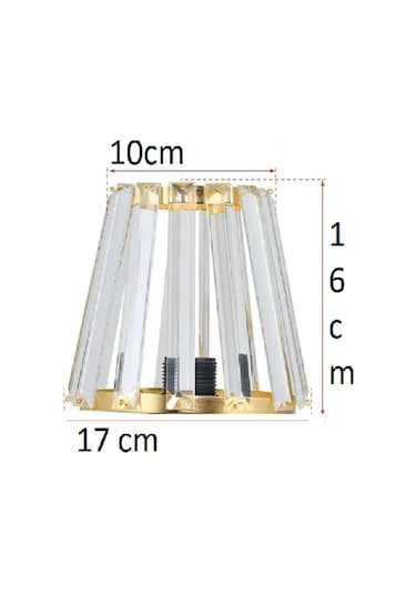 Abajur Şapkası - Yedek Şapka - Abajur Başlığı -kumaş Başlık Metalik