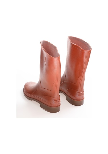 Gezer Kışlık Erkek Krep Kısa Çizme Kiremit