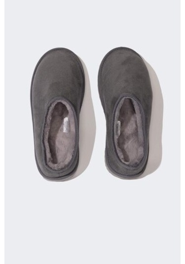 Defacto Erkek Düz Taban Slip On Ev Terliği D3087ax24wngr422 Gri