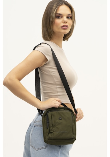 Benetton Bnt 1264 Çapraz Çanta Std / Haki Haki