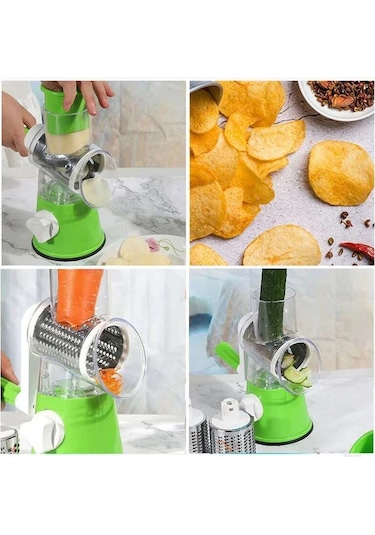 Çok Fonksiyonlu Sebze Kesici Yuvarlak Dilimleyici Mutfak Rulo Aletleri Alet Doğrayıcı Patates Havuç Peynir Rendeleyici Mutfak Robotu Mavi