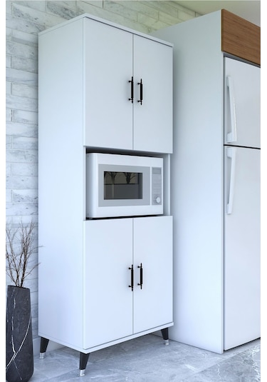 Sln Pandora 4 Kapakli Cok Amacli Dolap Beyaz Model 10001100151899