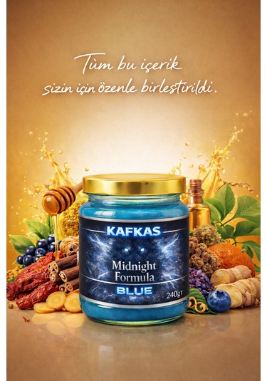 Kafkas Midnight Formula Blue Aktif Yaşam Takviyesi 240gr