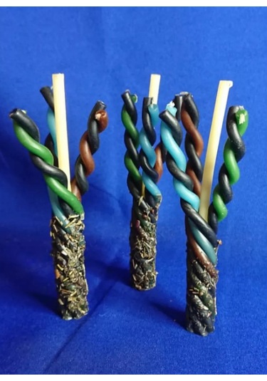 Svecnaa Magia 3'lü Mum Seti "vikır" Yolları Açma 231501886 Siyah