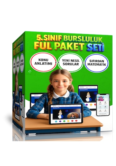 5. Sınıf Bursluluk Hazırlık Eğitim Seti Online Ful Eğitim