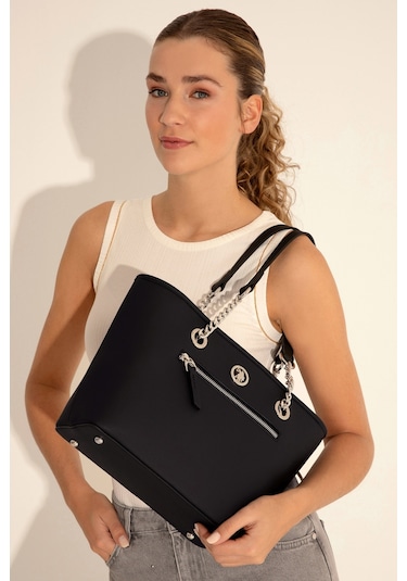 U.S. Polo Assn. Kadın Siyah Kol Çantası 50293654-VR046