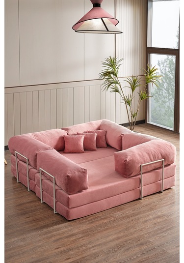 Legom Lucas Aktivite Koltuğu Yatak Olabilen Çok Amaçlı Kanepe L Koltuk Pudra Pudra