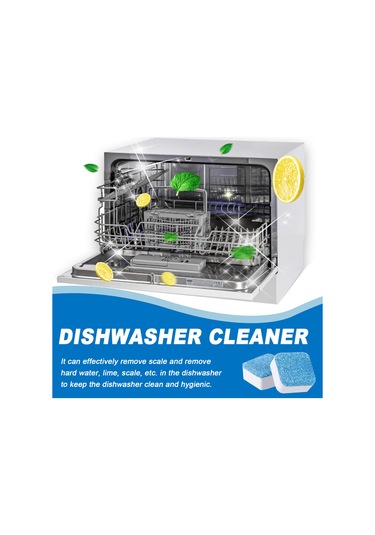 Maiyame Mutfak Makinesi Ve Çamaşır Makinesi Temizleyici Fizzy Tabletler - Kireç, Yağlı Kirlik Ve Lézyonları Kaldırır - 12 Adet Gök Mavisi