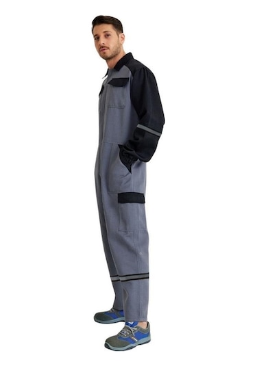 Şensel, Reflektörlü İş Tulumu-eko.- Gri-siyah -55e2382-