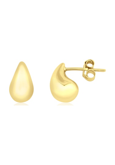 14 Ayar Altın 1 Cm Göz Yaşı Damla Küpe